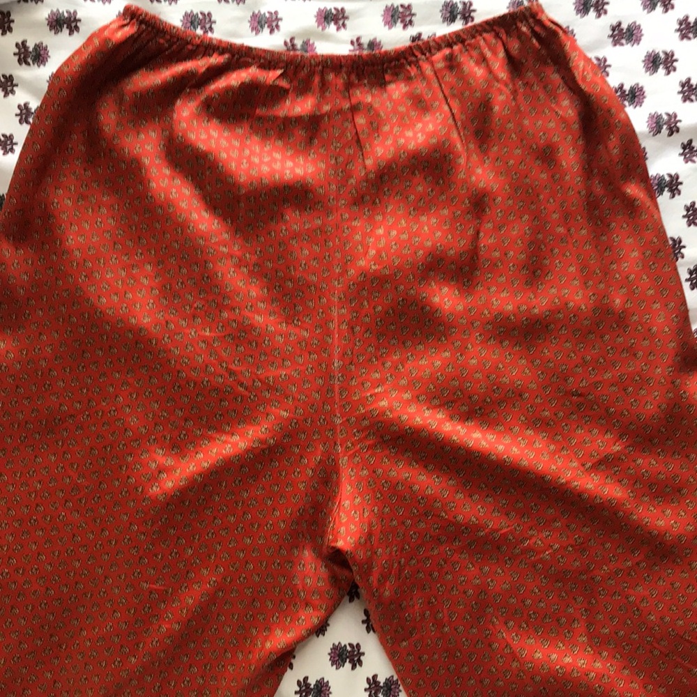 Doen Persimmon Cacilda Silk Pant S/M Size 6 - Picture 5 of 7